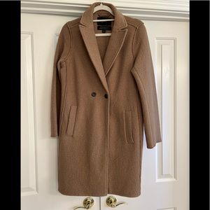J Crew Daphne topcoat in Italian Boiled Wool.
